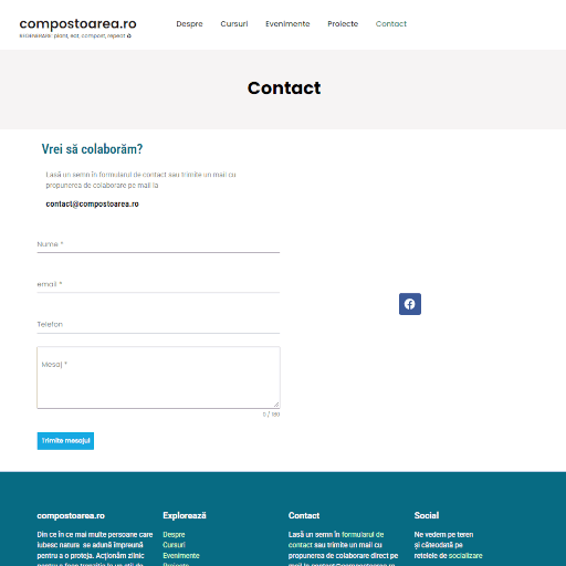 Compostoarea contact page