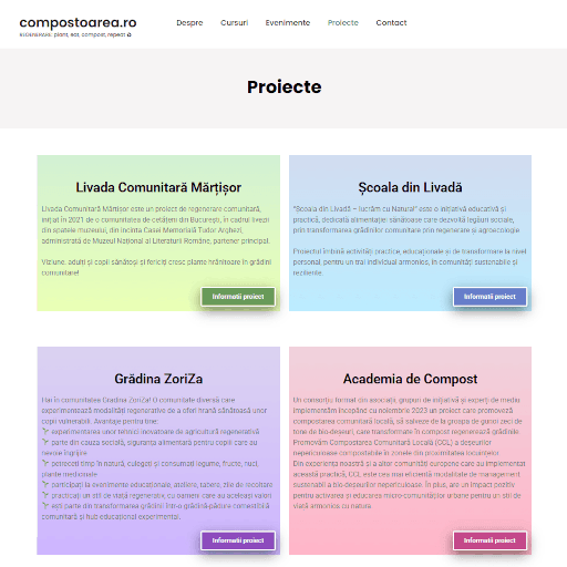 Compostoarea projects page