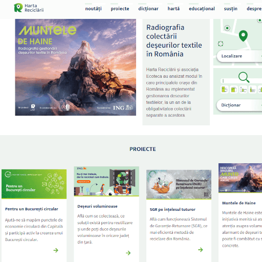 hartareciclarii.ro homepage