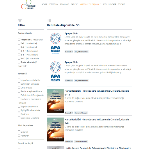 viitorplus.ro Materiale page